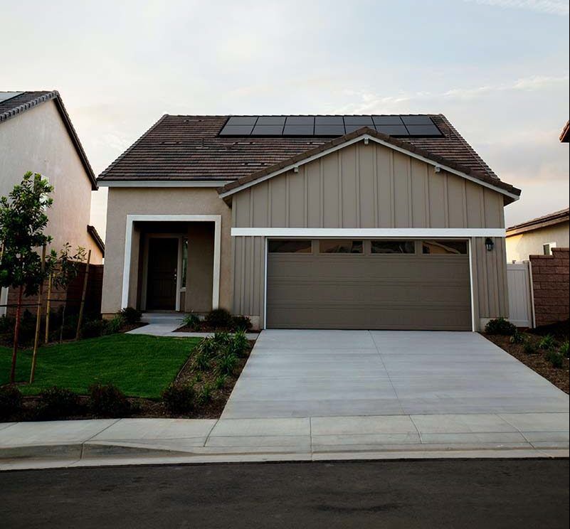 house with solar power system