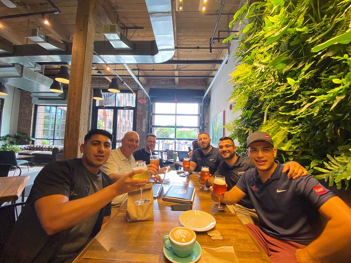 Golden Group Roofing - March 2023 blog post - Company Connect Night and company partnerships - GGR at Wild Hare Hudson MA