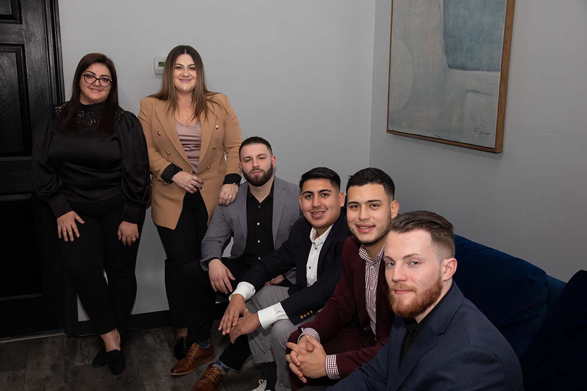 Golden Group Roofing team - Ribbon Cutting in the Landing at Hudson Mills